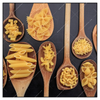 Xxl Wandbild Pasta Auf Loeffeln Quadrat Produktvorschau Frontal