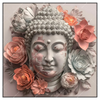 Xxl Wandbild Pastellblueten Und Buddha Quadrat Produktvorschau Frontal