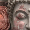 Xxl Wandbild Pastellblueten Und Buddha Quadrat Zoom