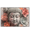 Xxl Wandbild Pastellblueten Und Buddha Querformat Produktvorschau Frontal