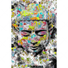Xxl Wandbild Pop Art Buddha Kopf Hochformat Motivvorschau