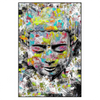 Xxl Wandbild Pop Art Buddha Kopf Hochformat Produktvorschau Frontal