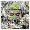 Xxl Wandbild Pop Art Buddha Kopf Quadrat Produktvorschau Frontal