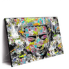Xxl Wandbild Pop Art Buddha Kopf Querformat Produktvorschau Seitlich