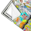 Xxl Wandbild Pop Art Buddha Kopf Schmal Materialvorschau