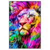 Xxl Wandbild Pop Art Loewe Hochformat Produktvorschau Frontal