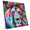 Xxl Wandbild Pop Art Loewe No 1 Quadrat Produktvorschau Seitlich