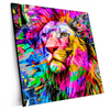 Xxl Wandbild Pop Art Loewe Quadrat Produktvorschau Seitlich