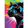 Xxl Wandbild Pop Art Panther Hochformat Motivvorschau