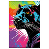 Xxl Wandbild Pop Art Panther Hochformat Produktvorschau Frontal
