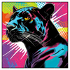 Xxl Wandbild Pop Art Panther Quadrat Produktvorschau Frontal