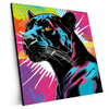 Xxl Wandbild Pop Art Panther Quadrat Produktvorschau Seitlich