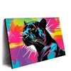 Xxl Wandbild Pop Art Panther Querformat Produktvorschau Seitlich