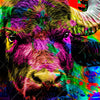 Xxl Wandbild Pop Art Stier Querformat Zoom
