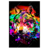 Xxl Wandbild Pop Art Wolf Hochformat Produktvorschau Frontal