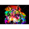 Xxl Wandbild Pop Art Wolf Querformat Motivvorschau