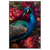Xxl Wandbild Prachtvoller Pfau Und Blueten Hochformat Produktvorschau Frontal