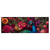 Xxl Wandbild Prachtvoller Pfau Und Blueten Panorama Produktvorschau Frontal
