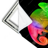 Xxl Wandbild Regenbogen Chamaeleon Querformat Materialvorschau