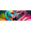 Xxl Wandbild Romantische Flamingos Panorama Motivvorschau