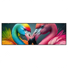Xxl Wandbild Romantische Flamingos Panorama Produktvorschau Frontal