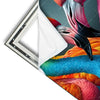 Xxl Wandbild Romantische Flamingos Quadrat Materialvorschau