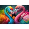 Xxl Wandbild Romantische Flamingos Querformat Motivvorschau