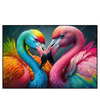 Xxl Wandbild Romantische Flamingos Querformat Produktvorschau Frontal