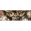 Xxl Wandbild Romantischer Hirsch Mit Blumen Panorama Motivvorschau