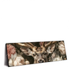 Xxl Wandbild Romantischer Hirsch Mit Blumen Panorama Produktvorschau Seitlich
