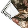 Xxl Wandbild Romantischer Hirsch Mit Blumen Querformat Materialvorschau
