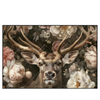 Xxl Wandbild Romantischer Hirsch Mit Blumen Querformat Produktvorschau Frontal