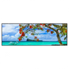 Xxl Wandbild Rote Blueten Und Tuerkisfarbenes Meer Panorama Produktvorschau Frontal