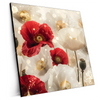 Xxl Wandbild Rote Und Weisse Mohnblumen Quadrat Produktvorschau Seitlich