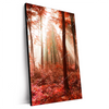 Xxl Wandbild Roter Herbstwald Hochformat Produktvorschau Seitlich
