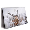 Xxl Wandbild Rothirsch Im Winter Querformat Produktvorschau Seitlich