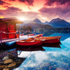 Xxl Wandbild Ruhiger Bergsee Quadrat Motivvorschau