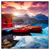 Xxl Wandbild Ruhiger Bergsee Quadrat Produktvorschau Frontal