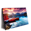 Xxl Wandbild Ruhiger Bergsee Querformat Produktvorschau Seitlich