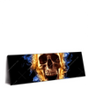 Xxl Wandbild Schaedel In Flammen Panorama Produktvorschau Seitlich