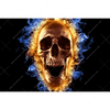 Xxl Wandbild Schaedel In Flammen Querformat Motivvorschau