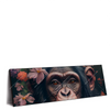 Xxl Wandbild Schimpanse Zwischen Blumen Panorama Produktvorschau Seitlich