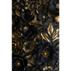 Xxl Wandbild Schwarze Und Goldene Blueten Hochformat Motivvorschau