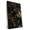 Xxl Wandbild Schwarze Und Goldene Blueten Hochformat Produktvorschau Seitlich