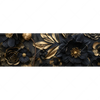 Xxl Wandbild Schwarze Und Goldene Blueten Panorama Motivvorschau