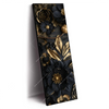 Xxl Wandbild Schwarze Und Goldene Blueten Schmal Produktvorschau Seitlich