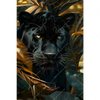 Xxl Wandbild Schwarzer Panther Im Dschungel Hochformat Motivvorschau