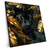 Xxl Wandbild Schwarzer Panther Im Dschungel Quadrat Produktvorschau Seitlich