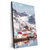 Xxl Wandbild Skandinavisches Dorf Im Schnee Hochformat Produktvorschau Seitlich