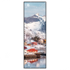 Xxl Wandbild Skandinavisches Dorf Im Schnee Schmal Produktvorschau Frontal